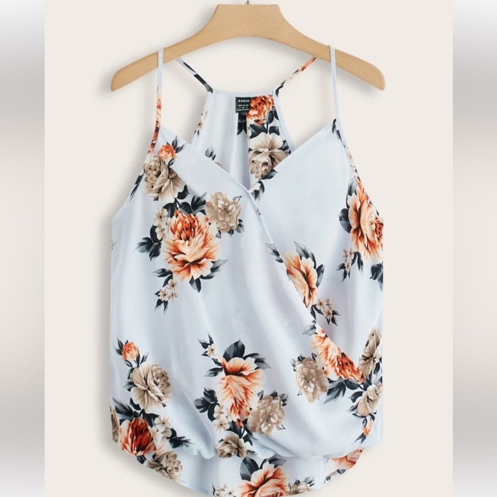 SHEIN Clasi Floral Print High Low Hem Cami Top BUNDLE OF THREE - Picture 15 of 16